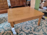 Oak square coffee table