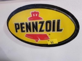 Pennzoil plastic sign