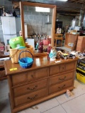 Dresser with mirror