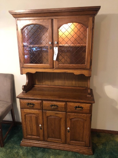 2pc Lighted China Cabinet