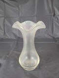 Stueben opalescent vase, 8 inches tall