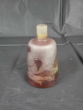 Galle cameo bottle signed, 4 1/2 inched tall
