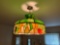 Leaded-Glass Fruit Light Fixture