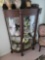 Victorian Curved-Glass Curio Cabinet