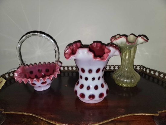 Coin Dot Vase and Basket, Other Ruffled Vase