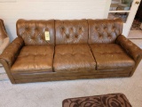 Leather 3-Cushion Sofa