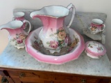 Floral Vashti Bowls and Pitchers