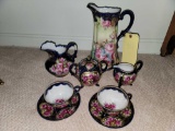 Hand-Painted Nippon Pitcher and Matching Set