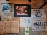 Vintage Calendars, Newspaper, and Booklet