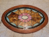 Vintage Leaded Stained Glass Window