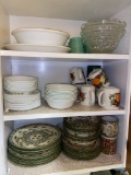 Contents of Upper Cabinets in Kitchen