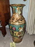 Ornate Satsuma Floral Painted Vase