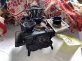 Miniature Crescent Cast-Iron Stove