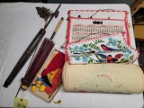 Vintage Umbrellas and Cloth Wall Calenders