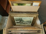 Box of Nice Frames and Prints