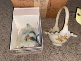 Fenton Bridal Bowl and Bell