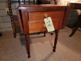 Drop Leaf 2-Drawer Side Stand