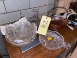 Cut Glass Bowls and Bridal Bowl