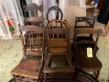 9 Assorted Wood Chairs