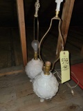 Pair of Milk Glass Lamps