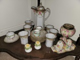 Hand-Painted Nippon Tea Set, Other Floral China