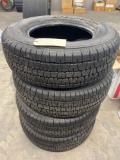 Set of 4 bf Goodrich tires p225/70r15 like new