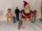 Coca Cola Santa, 1966 Man From Uncle figure, Ginny doll, etc.