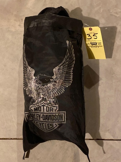 Harley Davidson motorcycle cover.