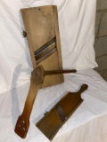 (2) Skaw cutters, wooden stirrer.
