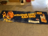 1990 Camel Cigarette banner, 9 1/2' long x 32