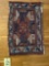 Oriental throw rug, 2.6 x 1.7