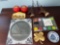 Royal Copenhagen ceramic tray, tomato s&p, etc.