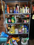 Shelf & contents, sprays, lawn care items.