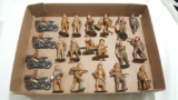 Lot of old lead military soldiers
