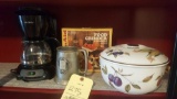 Royal Worcester Eversham casserole, coke mug, mr coffee pot