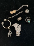 Sterling jewelry lot, 59.3 grams.