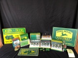 Assorted John Deere Toys and Decor