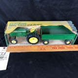 Ertl John Deere utility tractor and wagon 1/16 scale