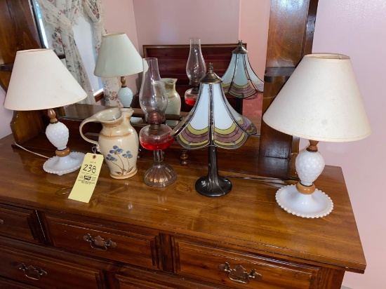 Lamps and Pitcher