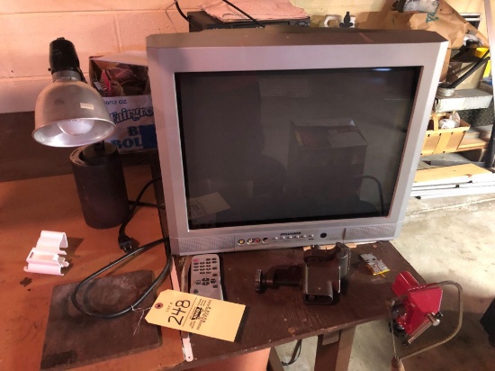 Tv, light, hardware, vcr, vise
