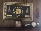 Linden clock, picture and barometer