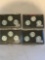 4 1943 P, D, S steel penny sets