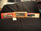 Lionel Cars, Alaska RR Box Car, Covered Hopper, Chesapeake and Ohio Flatcar with Trailer