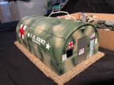US Army Field Hospital Lighted With Power Cord, Armed Forces Vehicles and Jets