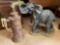 Ceramic elephant & Stein