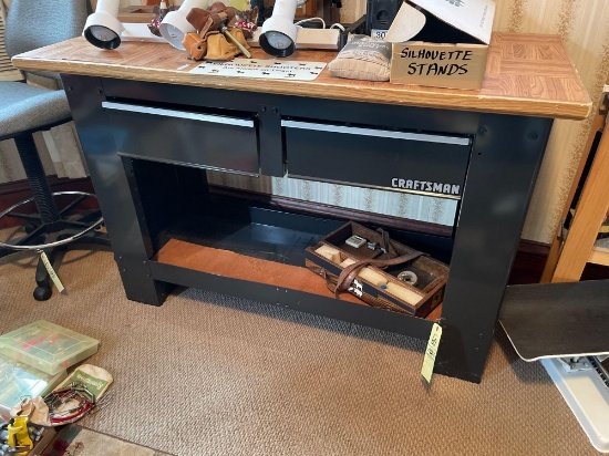 Craftsman work bench, with contents