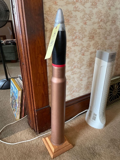 Large ammo cartridge, approx. 30in tall