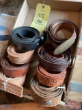 Leather belts, buckle