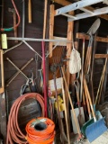Lawn tools, elec cord, hose,