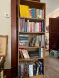 Bookshelf & books, mostly all hard backs